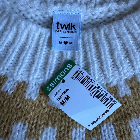 Simons Fair Isle Crew Neck Sweater - Picture 3 of 7